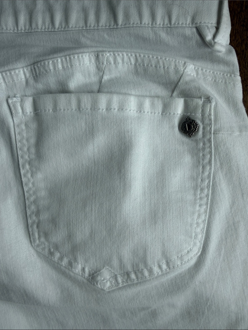 Democracy Ab'solution White High Rise Straight Leg Jeans 14P - Picture 8 of 8